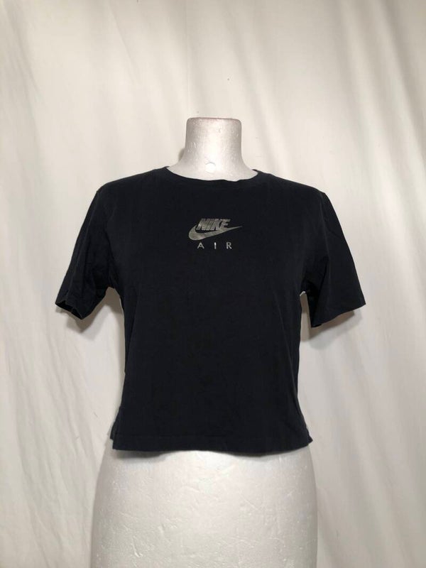 Nike zwart/grijs kort t-shirt met opdruk maat XS