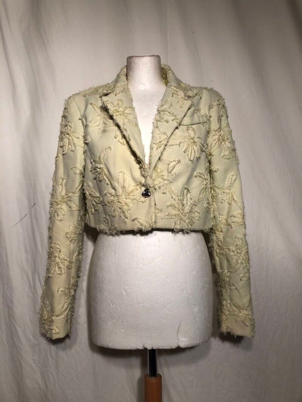 Loavies lichtgeel kort jasje maat S