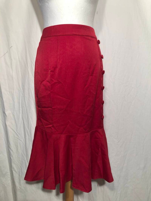 Banned rood retro rok maat L