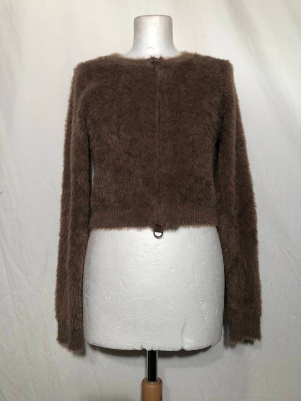 Bershka lichtbruin teddy vestje maat L