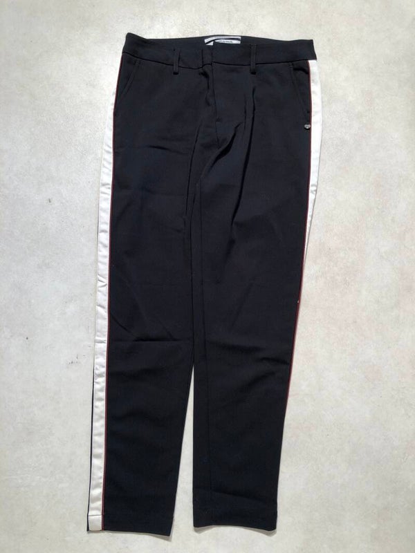 Scotch & Soda zwarte pantalon met crèmekleurige bies maat XS