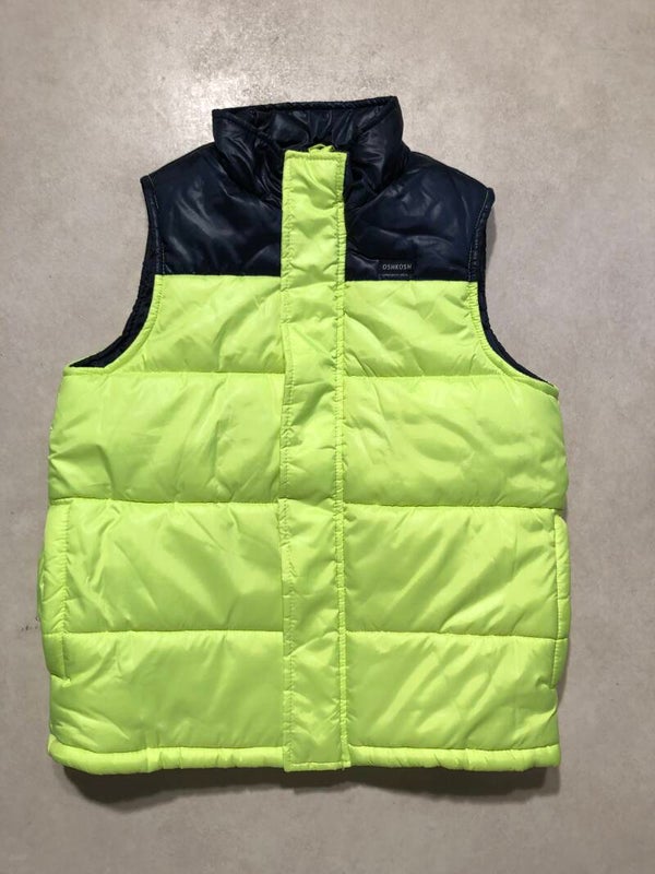 Oshkosh felgeel/donkerblauw bodywarmer maat 152