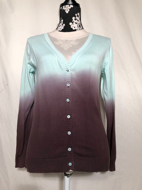 Falino mintgroen/paars vestje maat M