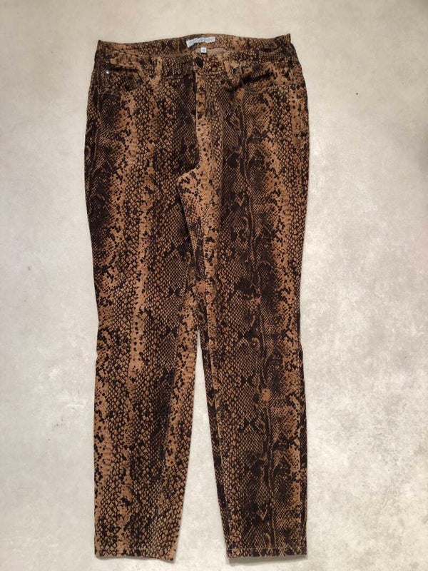 Red Button corduroy broek met slangprint maat 40