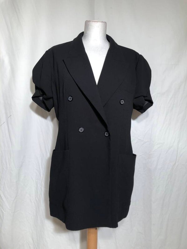 Zara zwart blazer met korte mouwen maat XL