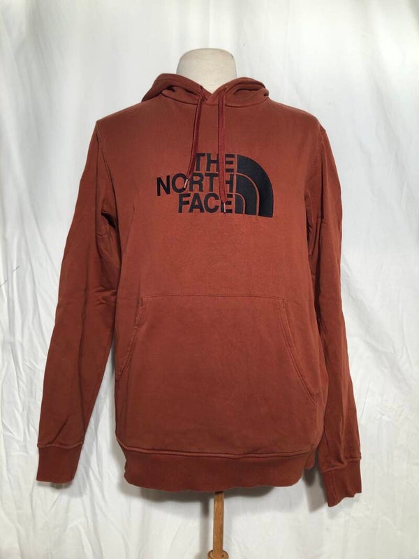 The north face bruine hoodie maat L