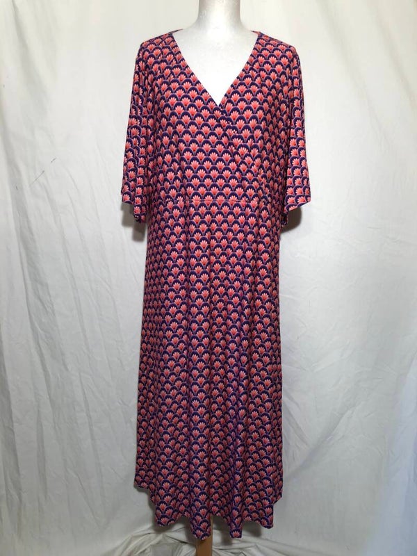 Tante Betsy meerkleurige print jurk maat XXXL