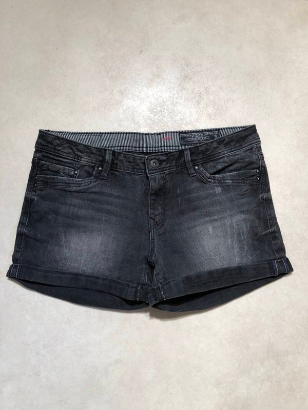Esprit zwarte denim jeans short maat 30