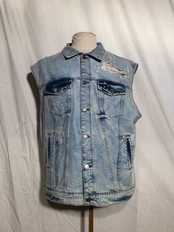 H&M denim jeans gilet maat XL