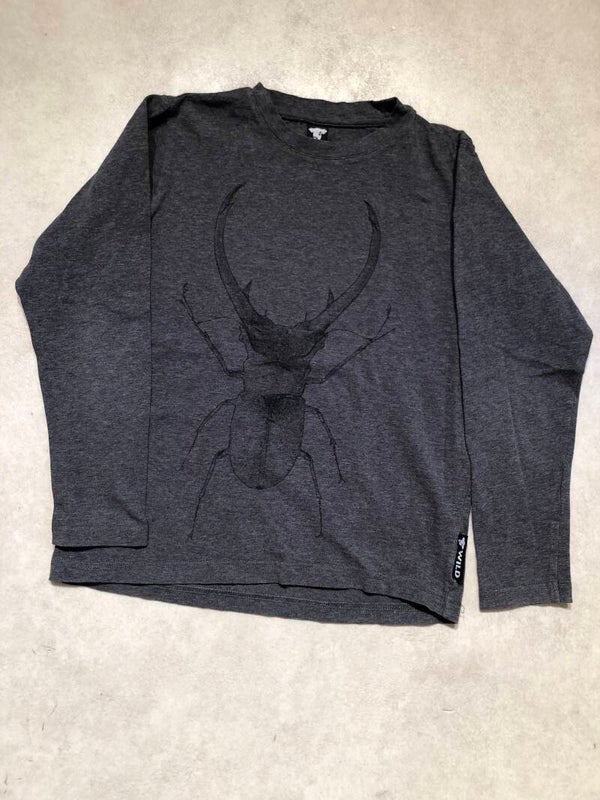 Wild grijze longsleeve met opdruk maat 122/128