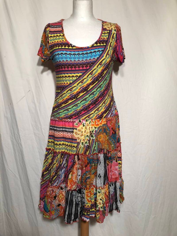 Paul Brial meerkleurige print jurk maat L