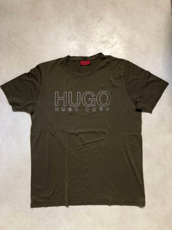 Hugo by Hugo Boss groen t-shirt met opdruk maat L