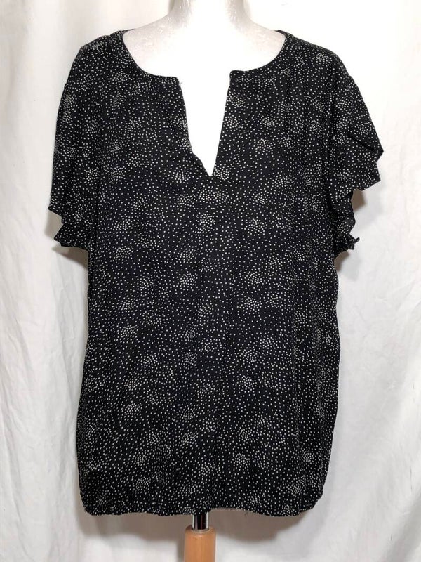 Didi zwart tuniek met witte stipjes maat XXL