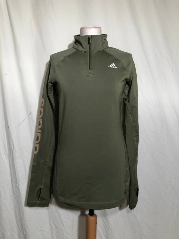 Adidas zachtgroen longsleeve maat S