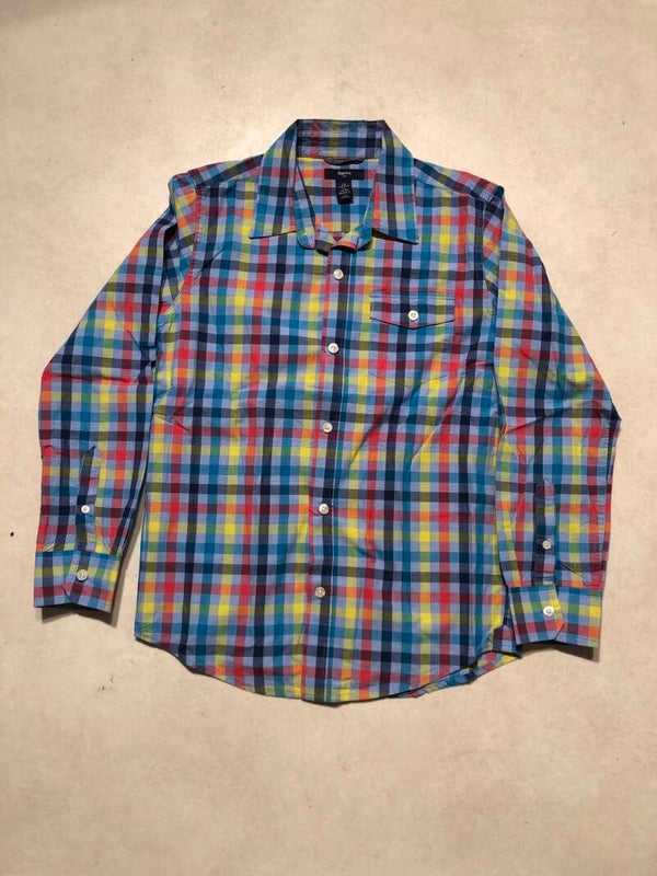 Gap kids meerkleurig geruit overhemd maat 140