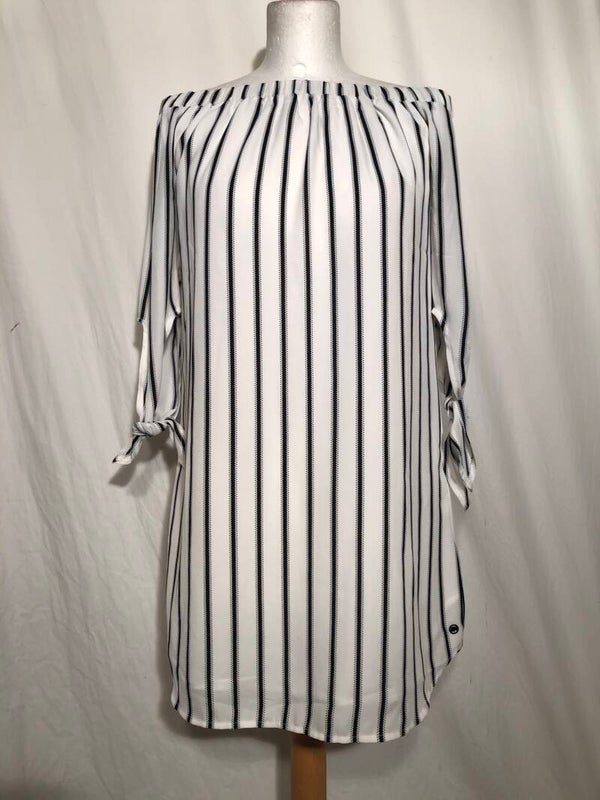 Distrikt Nørrebro zwart/wit gestreepte jurk maat XS