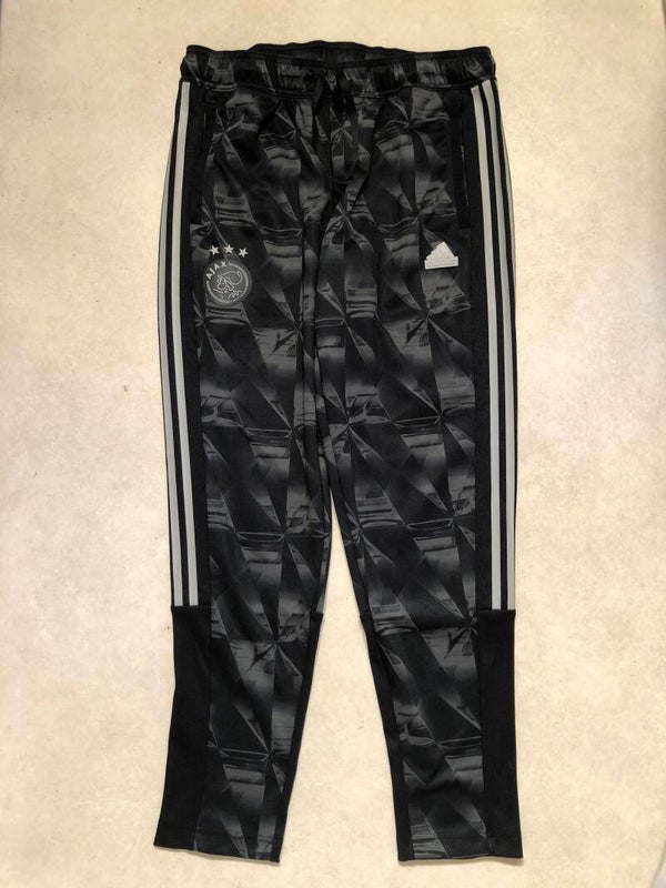 Adidas zwart/grijs print Ajax sportbroek maat L