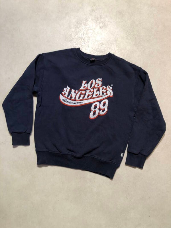 America today donkerblauwe sweater met borduur maat 146/152