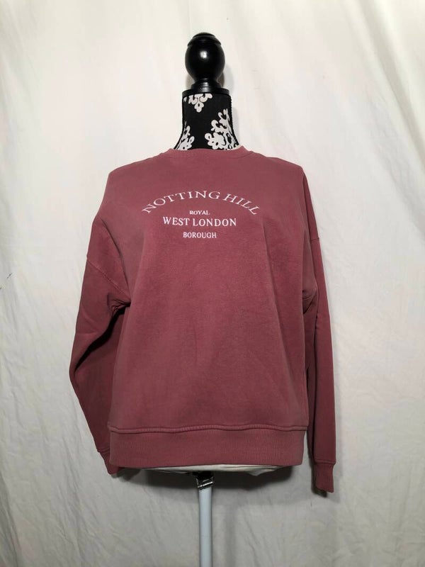 Loavies oudroze sweater met borduur maat S