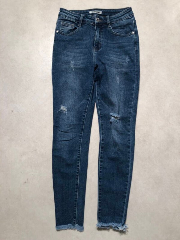 Secret denim skinny denim jeans met gaten maat 36