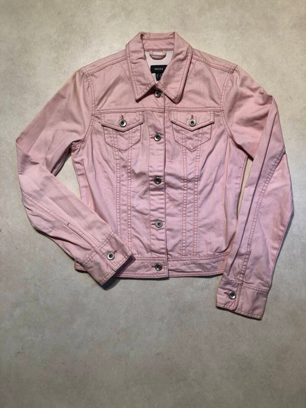 Mexx roze denim jeans jas maat 36