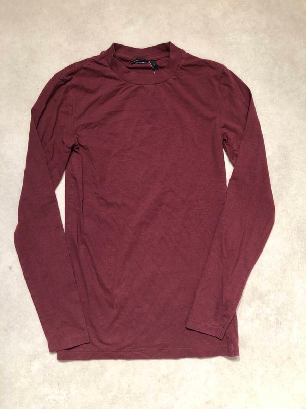 Asos effen Bordeaux longsleeve maat XS
