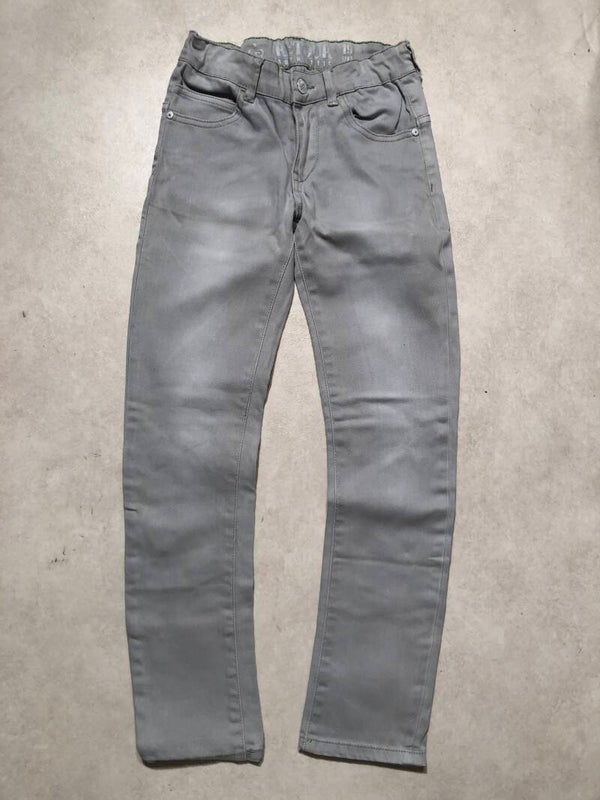 Retour lichtgrijze denim jeans maat 140