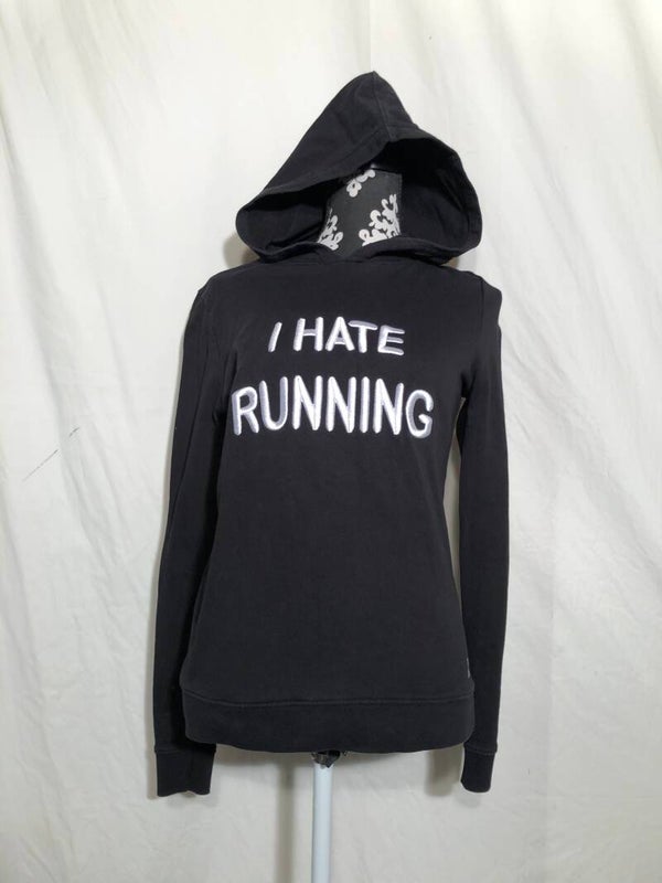 Nikkie zwarte hoodie met wit borduur maat S