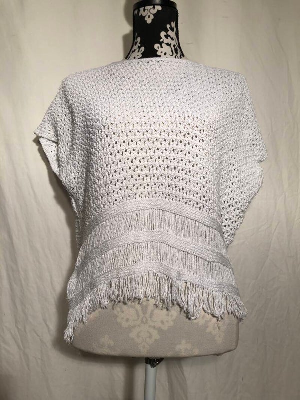 Made in Italy wit gehaakt zomer truitje maat M