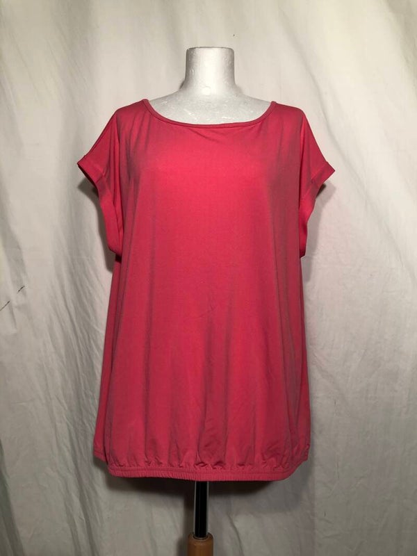 Norah zuurstokroze effen tuniek maat 46
