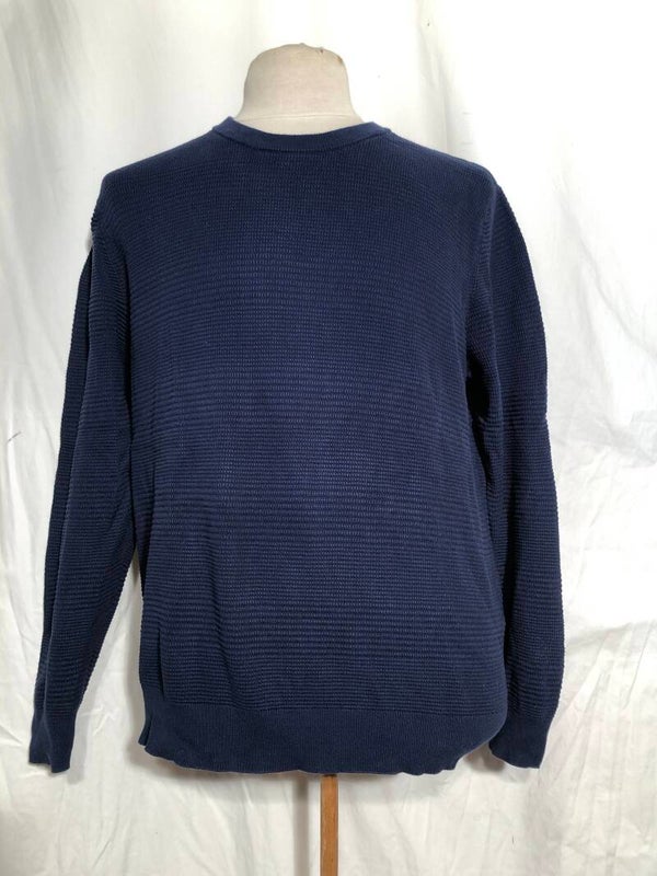 Adolfo Dominguez donkerblauwe trui maat L