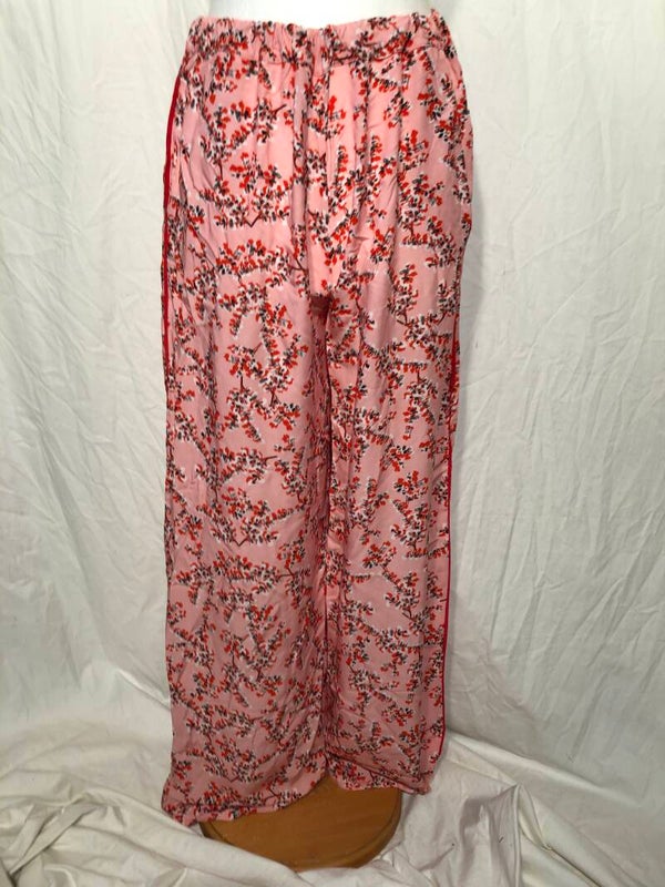 Saiph roze gebloemde zomer broek maat M