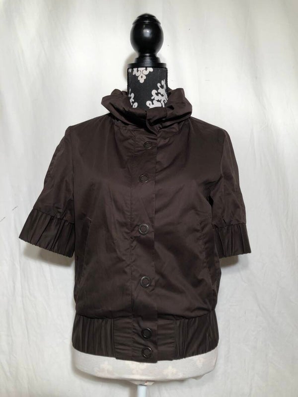 Mexx bruin aparte tussenjas met korte mouwen maat 38