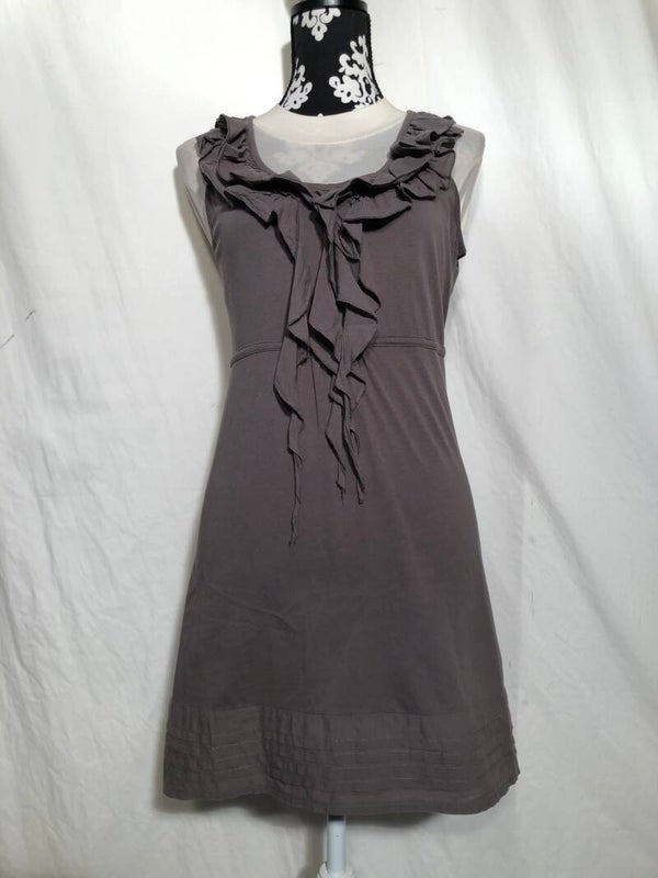 Streetone taupe zomer tuniek met ruches maat 40