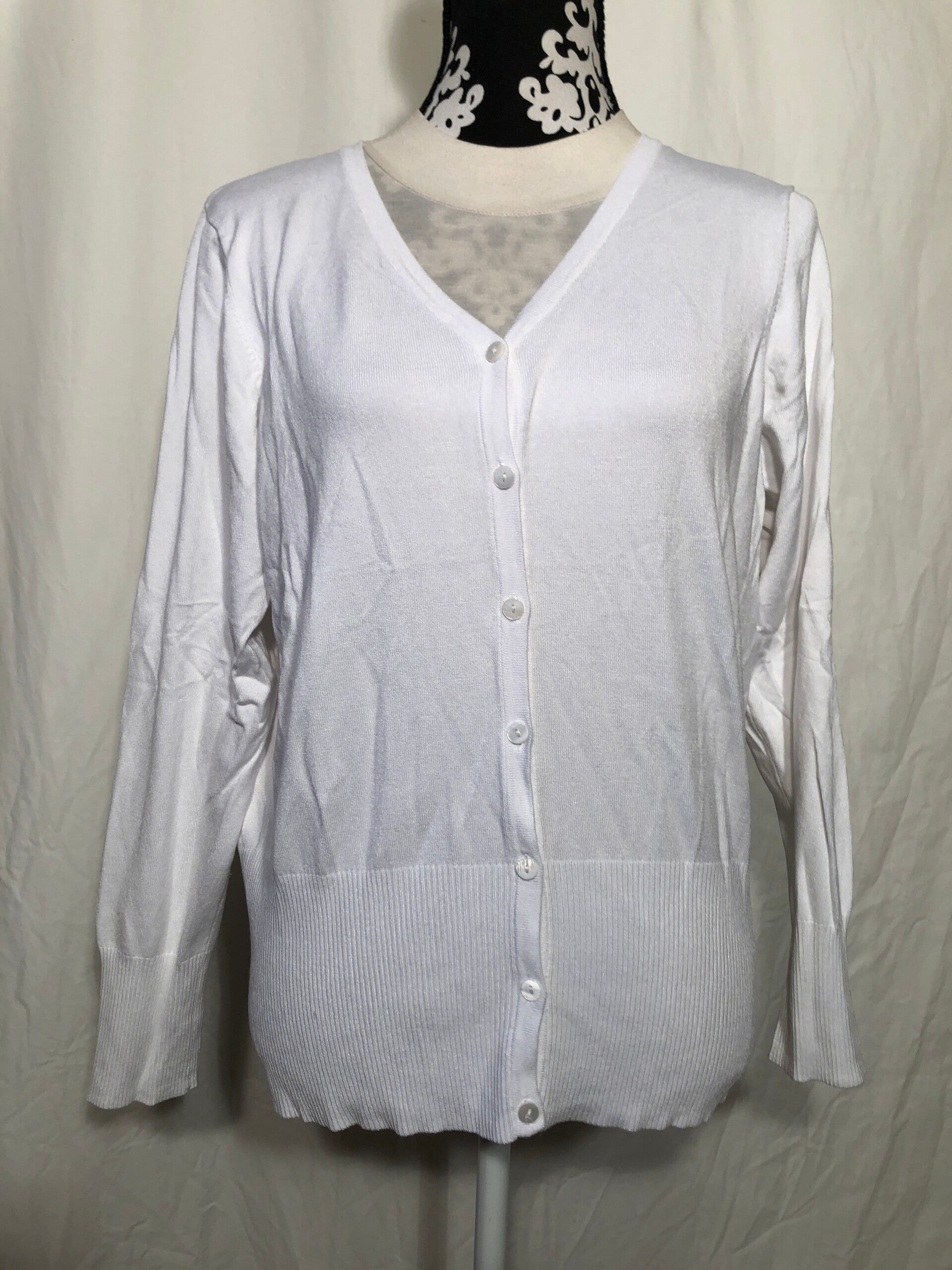 Yesta wit vestje maat 44