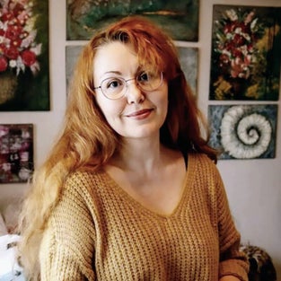 Künstlerin, JostArt, Jost, Greven, Malen, Kunst, Bilder, Naturinsperiert, Kreativer Prozess