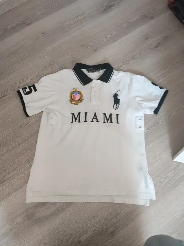 Ralph Lauren Polo Miami USA Big Pony Custom Fit Navy Größe L