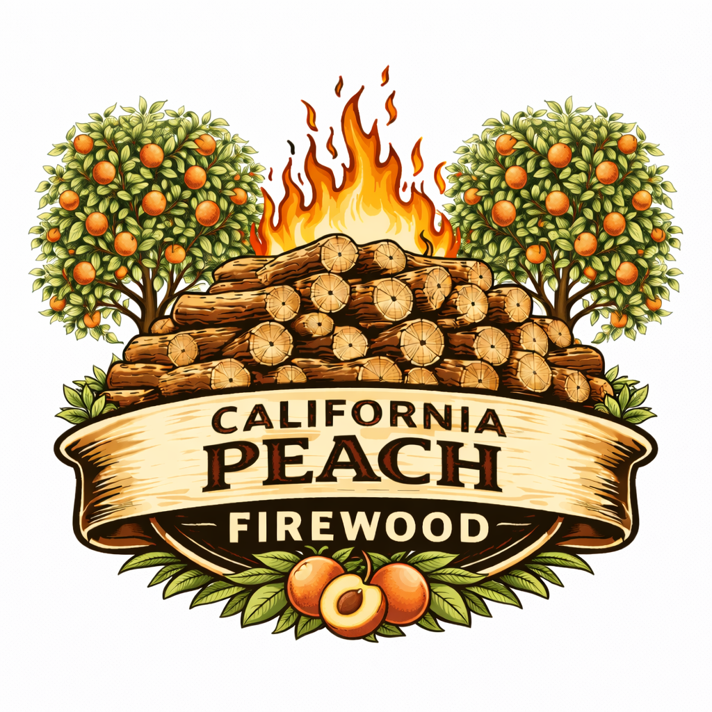 Peach Firewood - HALF CORD 64 cf