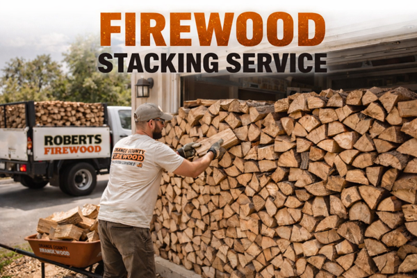 Firewood Stacking Service (8ft Rack - 1/2 Cord)