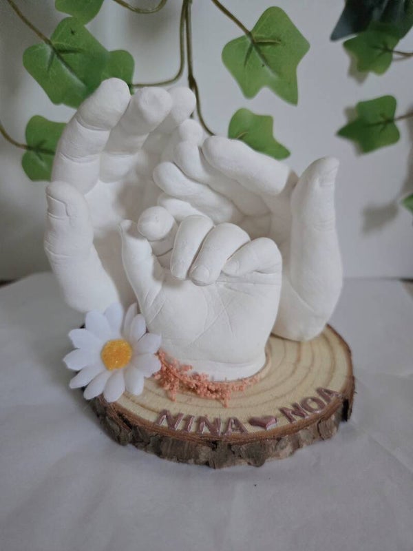 Kit 2 ou 3 Empreinte 3D – Fratrie – Kit ou Rendez-vous à domicile