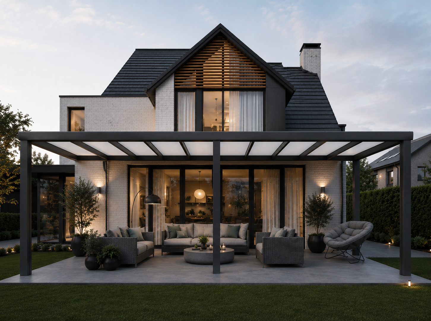 aluminium veranda - 11 meter breed