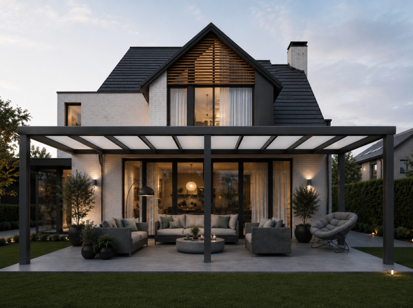 aluminium veranda - 9 meter breed