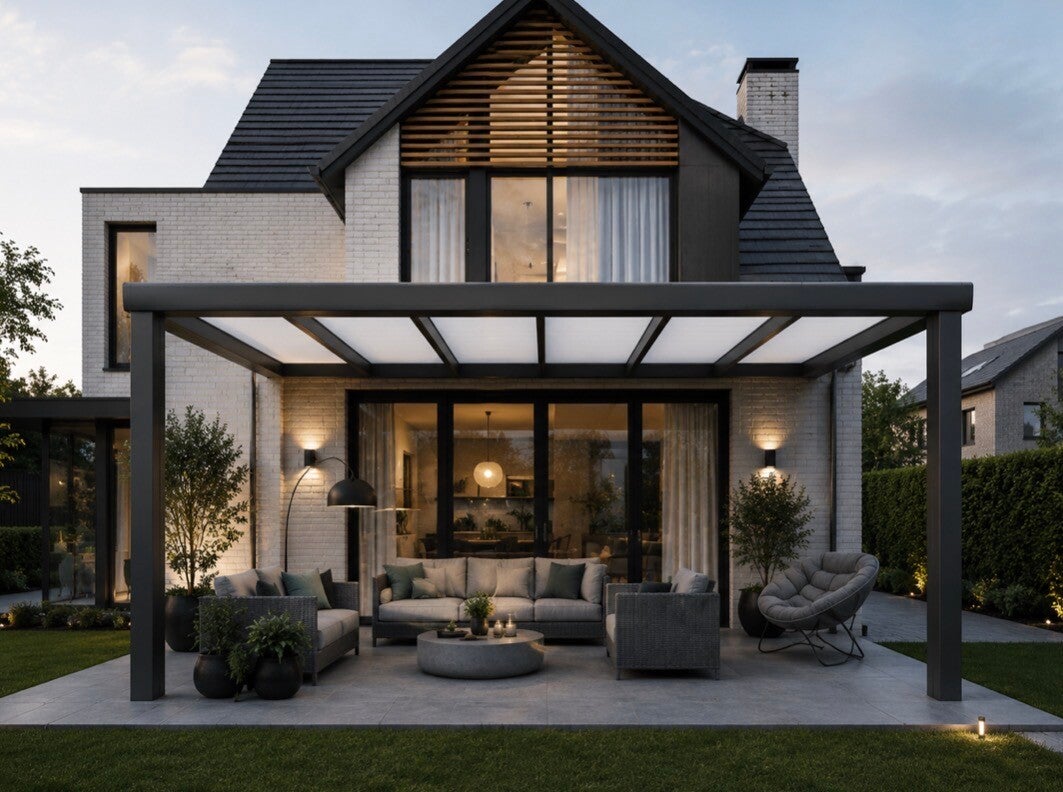 Aluminium veranda - 5 meter breed