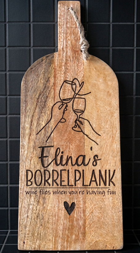 Borrelplank Mangohout 50x20x2. €25,95