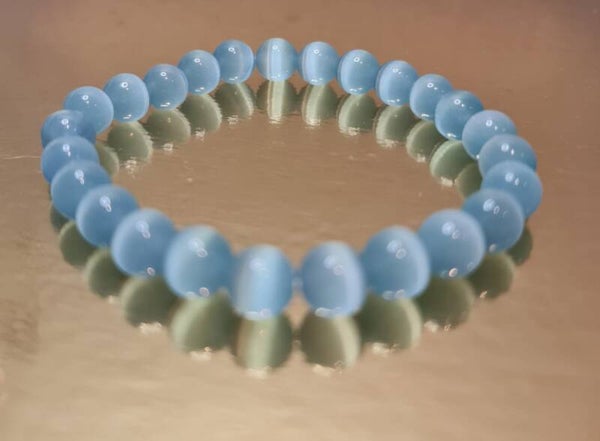 Pulsera de Aguamarina o Jade Azul
