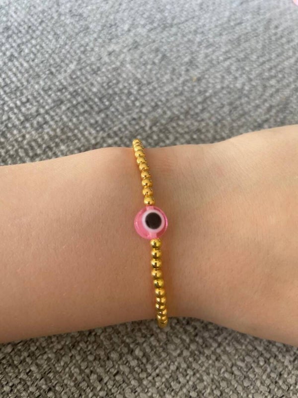 pink eye bracelet