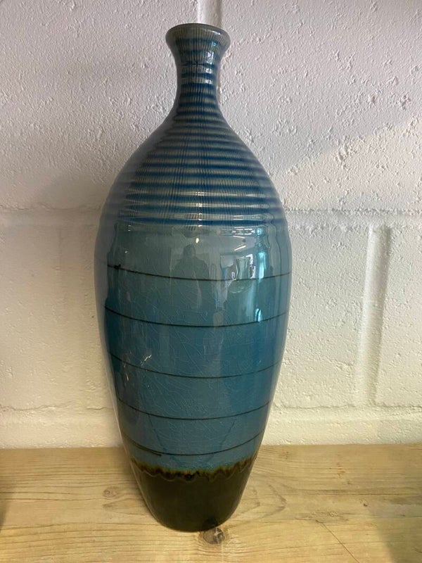 Keramische vaas blauw