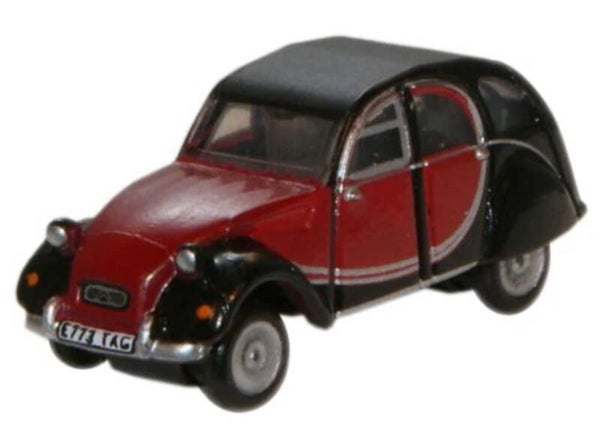 76CT001 Citroen 2CV Maroon/Black