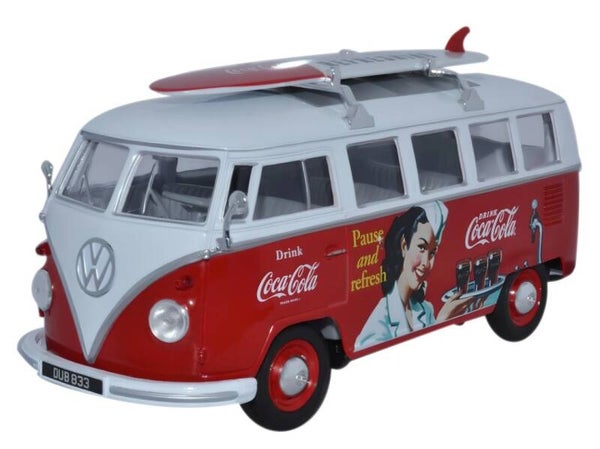 WE001CC 1/24 Scale VW Bus. Coca Cola
