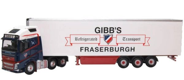 76VOL4001 Volvo FH4 gxl Fridge Trailer Gibbs